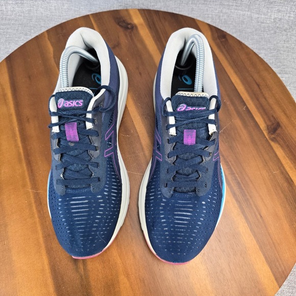 ASICS Gel-Nimbus 24 Women's Running Shoes Navy Purple Teal Size 10 1012A724 - Picture 2 of 14